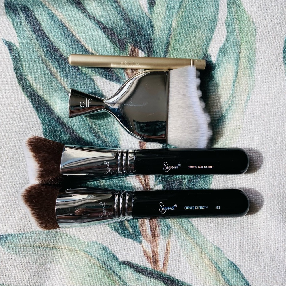 Sigma Makeup brush set 3dhd max kabuki curved